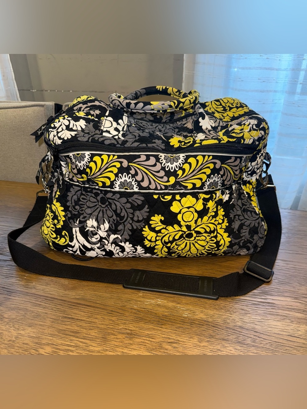 Vera Bradley Retired Baroque Weekender Travel Bag Quilted Duffle